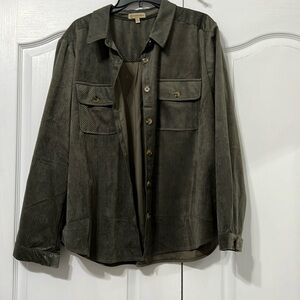 Green Corduroy Light Jacket